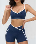 Conjunto Deportivo Short Outline Azul Oscuro
