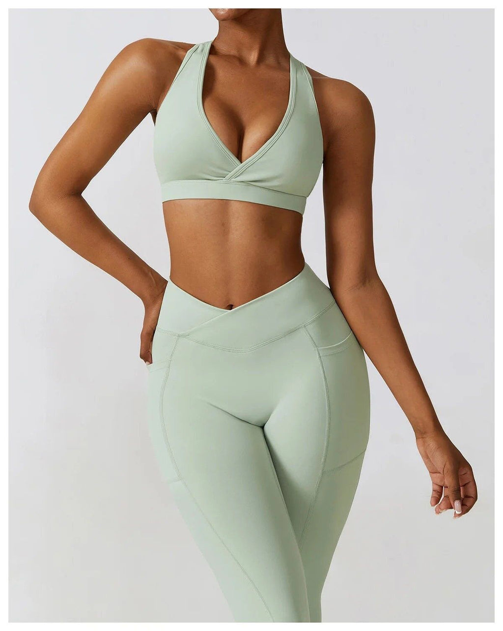 Conjunto Deportivo Ribbed Menta