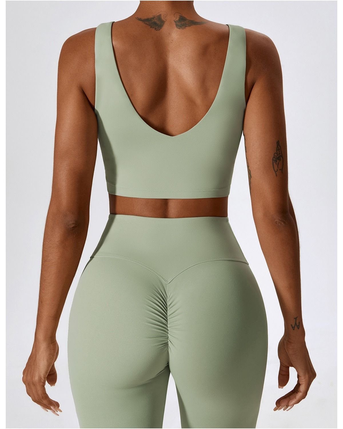 Conjunto Deportivo Ribbed Menta